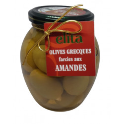 Olives Grecques Farcies aux Amandes - Elita 390g