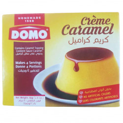 Crème Caramel Naturel 80g. 4 personnes DOMO