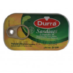 Sardines dans l'huile végétale Durra 90 gr.