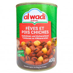Foul (fèves) avec pois chiche Al Wadi 400gr