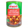 Foul (fèves) avec pois chiche Al Wadi 400gr