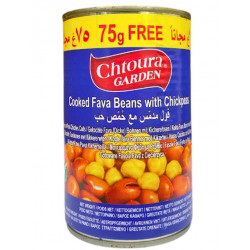 Fèves cuites avec pois chiches Chtoura Garden 475 gr