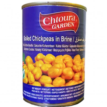 Pois chiches cuits au naturel - Chtoura Garden 400 gr
