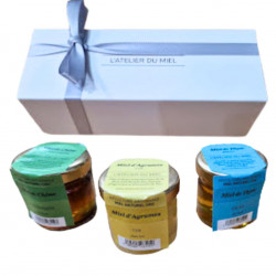 Coffret dégustation 3 variétés de miels libanais - L'atelier du miel 3 x 30g