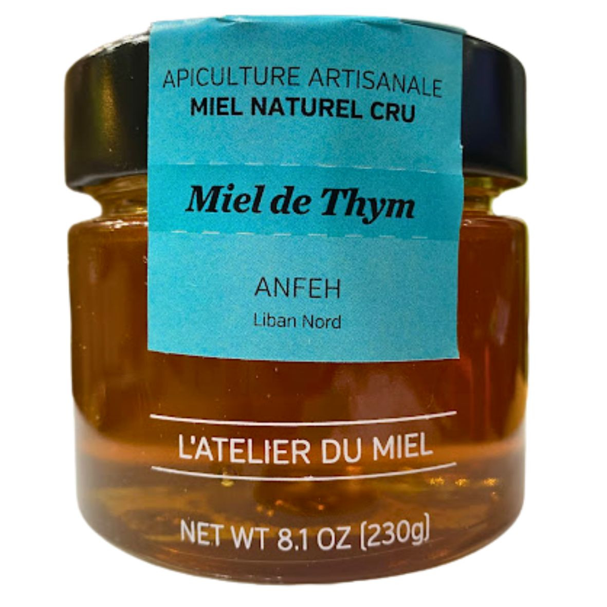 Délicieux miel de thym du Liban - L'atelier du miel 230g