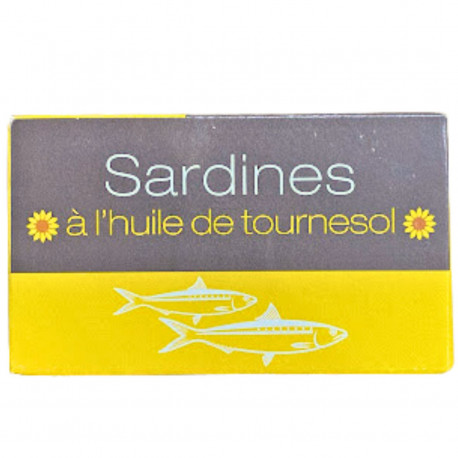 Sardine à l'huile de tournesol 125gr