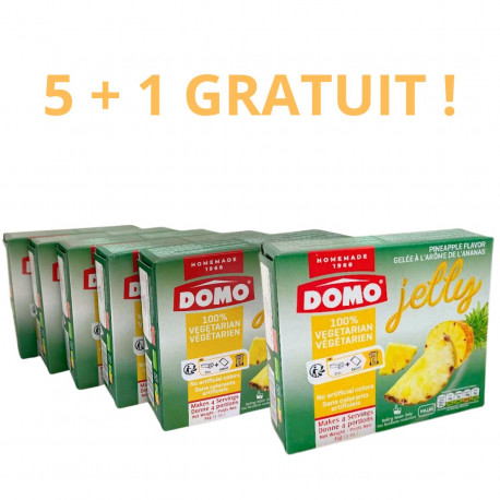 Jello ou gelée ananas 5+1 halal - Domo 85 gr