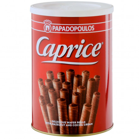 Caprice gaufrettes fourrées aux noisttes - Papadopoulos 400g