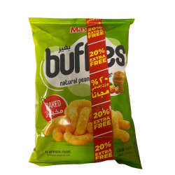 Chips de Maïs au Beurre de Cacahuète Buffies Master 72g